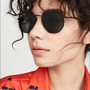 Ray Ban Hexagonal Polarized Sunglasses (Unisex)